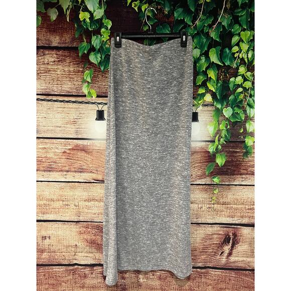 Studio M Sweater Long Maxi Skirt Spandex Elastic Waist Grey Blue Small NWOT - Picture 4 of 4
